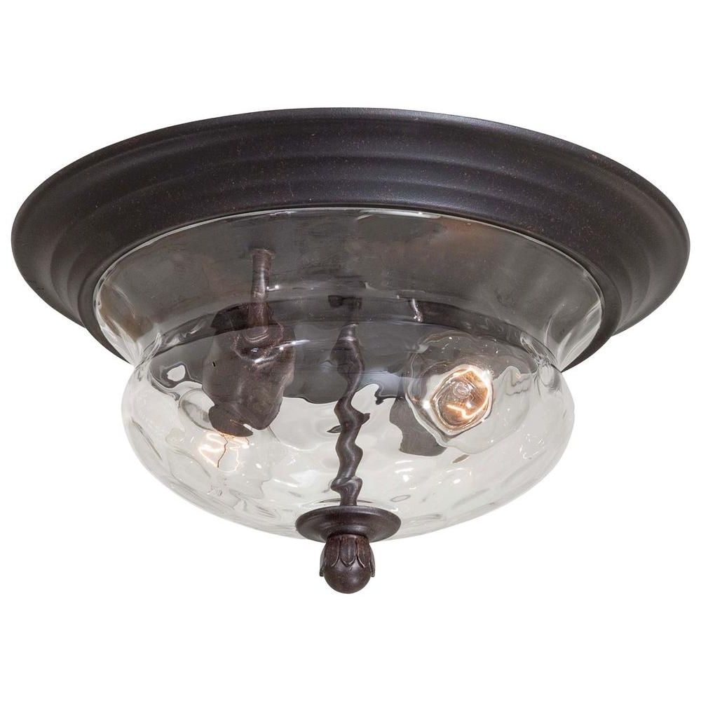 2018 Bronze Outdoor Ceiling Lights Intended For The Great Outdoorsminka Lavery Merrimack 2 Light Corona Bronze (View 11 of 20)