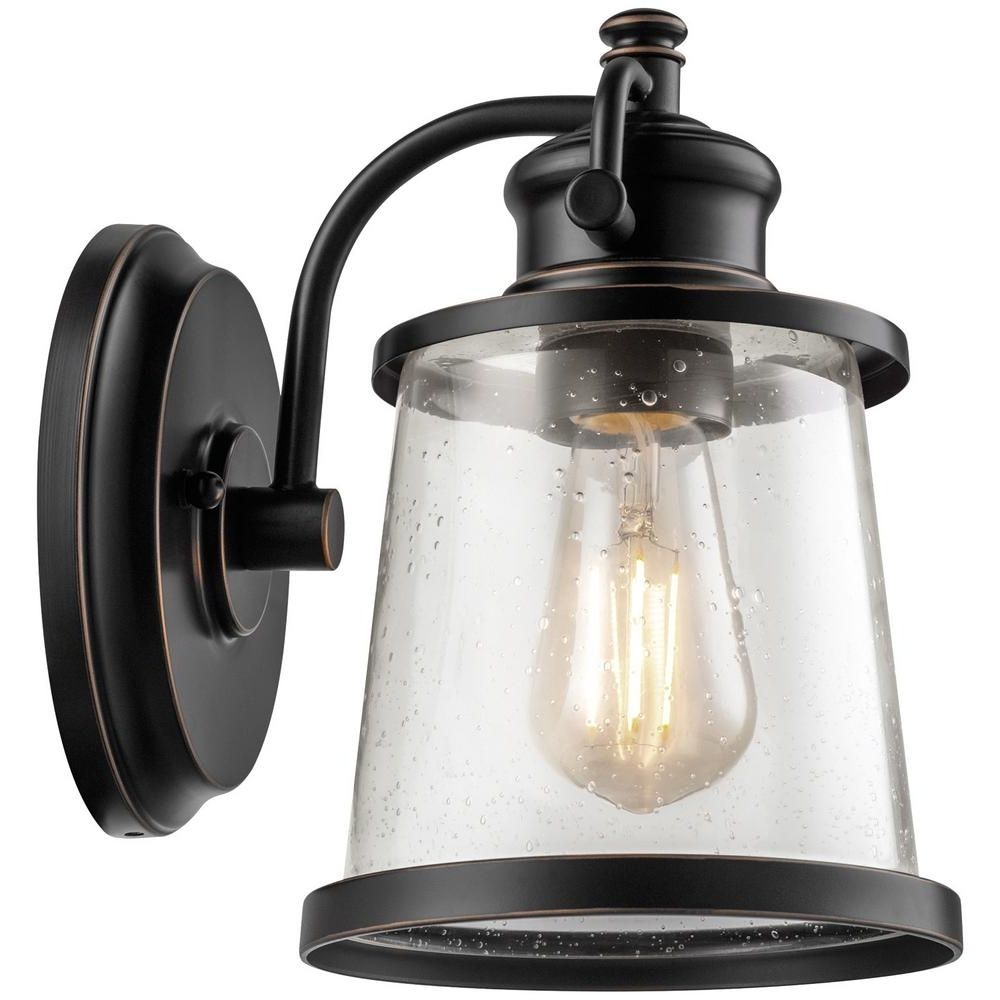 2018 Globe Outdoor Wall Lighting Inside Globe Electric Charlie Collection 1 Light Oil Rubbed Bronze Led (View 18 of 20)