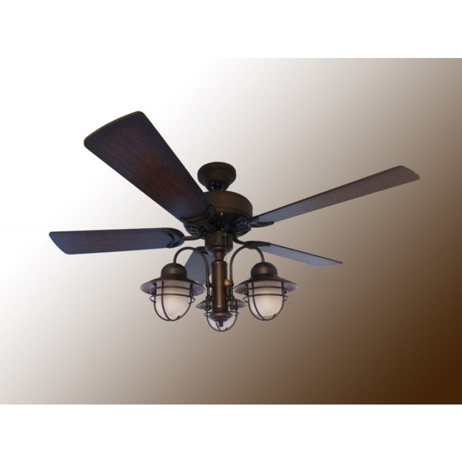 2019 Outdoor Ceiling Nautical Lights With Regard To 42" Nautical Ceiling Fan With Light – Outdoor Dixie Belle (View 12 of 20)