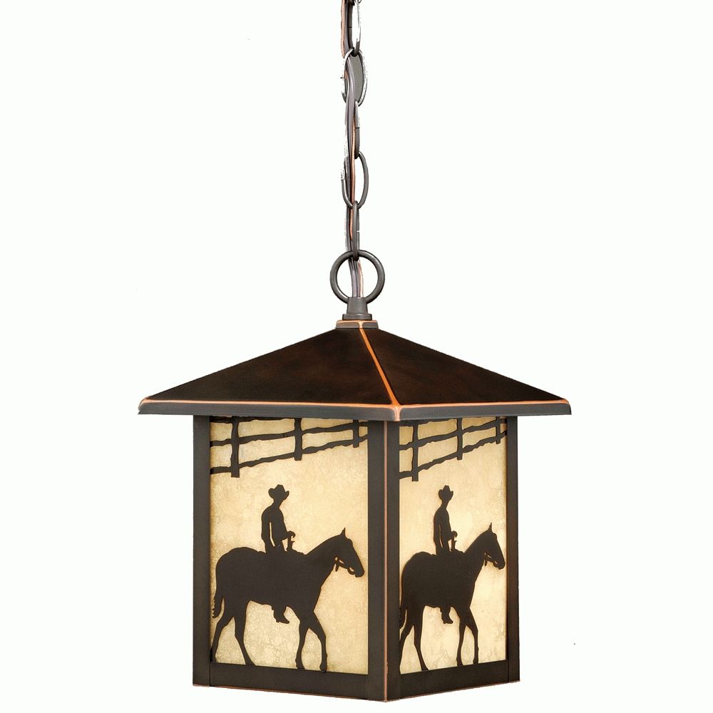 Best And Newest Outdoor Entryway Hanging Lights With Regard To Cowboy Rider Outdoor Pendant Lamp – Out Of Stock (View 12 of 20)