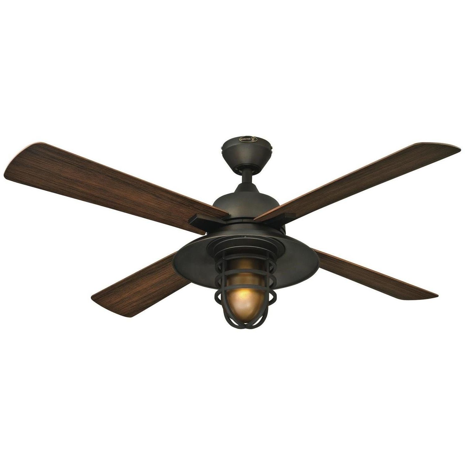 Best Rustic Ceiling Fans You Ull Love Wayfair Pict For With Lights Inside Most Up To Date Modern Hampton Bay Outdoor Lighting At Wayfair (View 10 of 20)