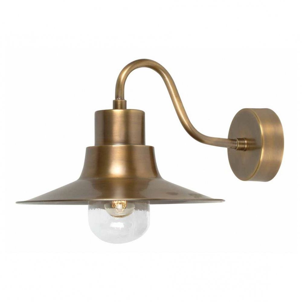 Brass Outdoor Wall Lighting Intended For Well Known Homeofficedecoration (View 15 of 20)