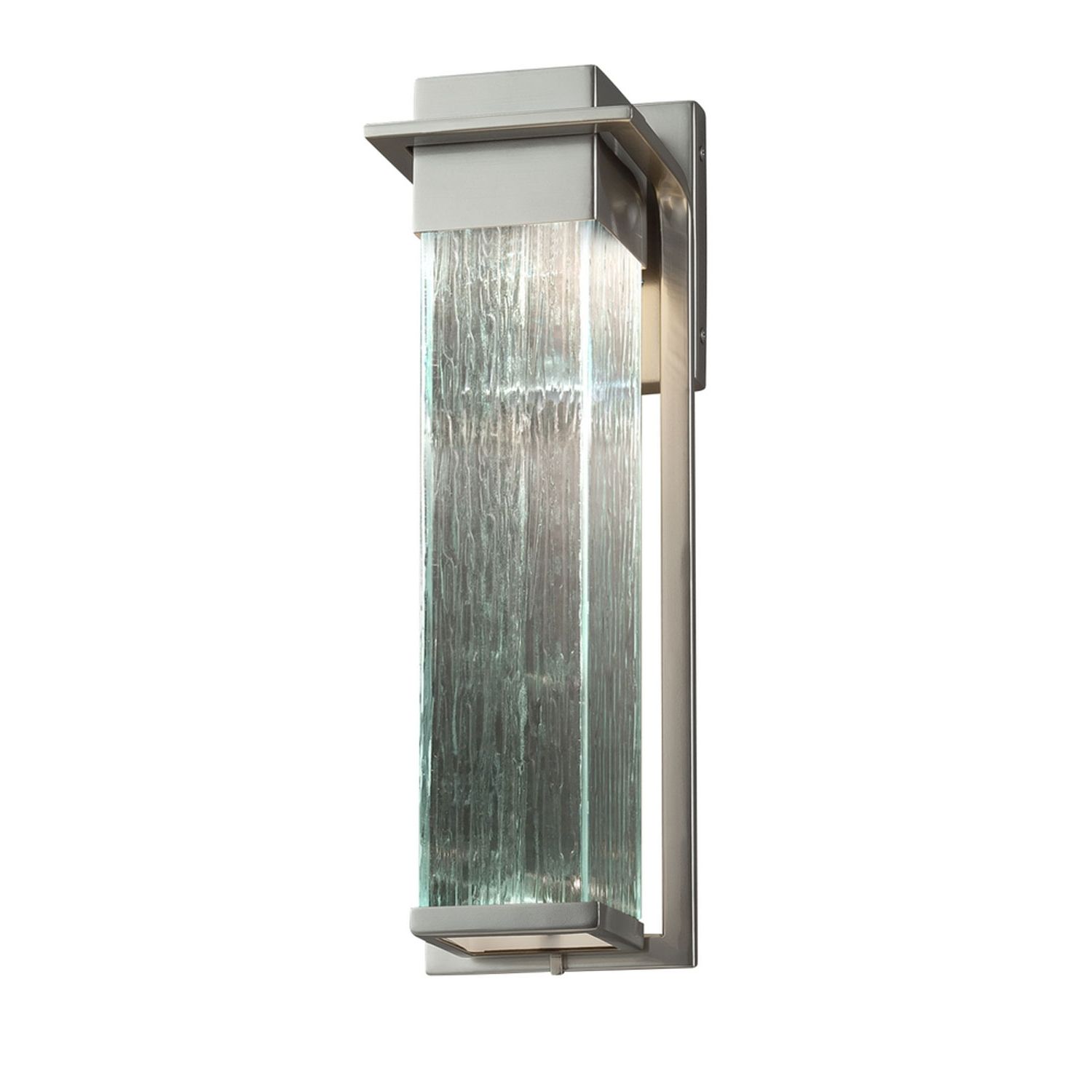 Brushed Nickel Outdoor Wall Lighting With Well Liked Fusion Pacific Brushed Nickel Led Outdoor Wall Sconce With Rain (View 20 of 20)
