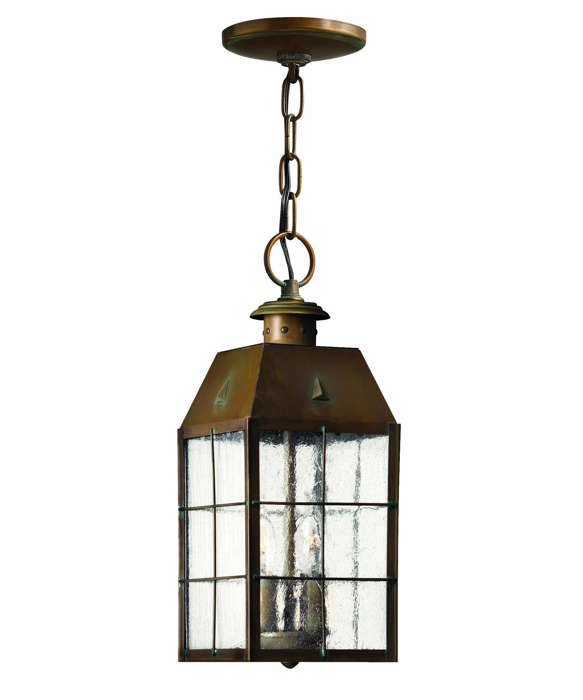 Current Contemporary Hanging Porch Hinkley Lighting In Hinkley Lighting 2372 Nantucket 6 Inch Wide 2 Light Outdoor Hanging (Photo 2 of 20)