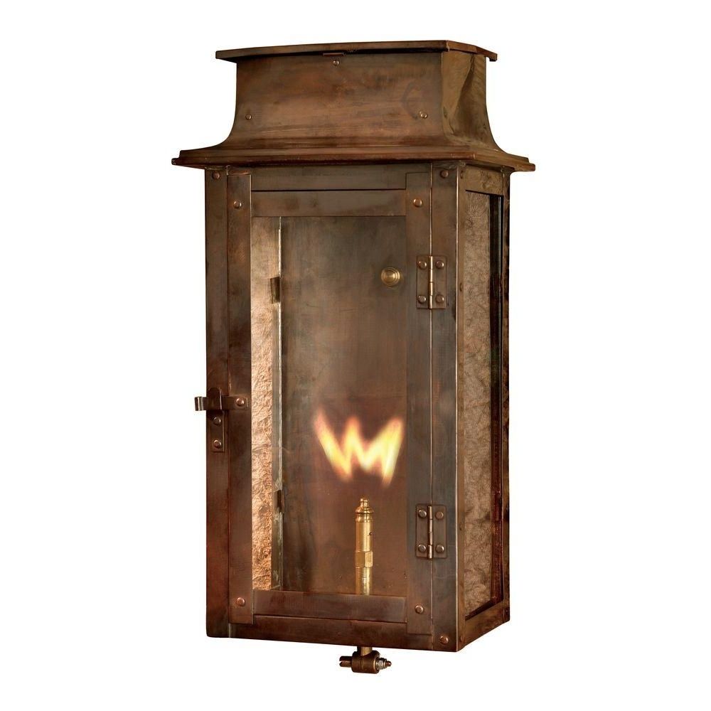 Current Outdoor Wall Mount Gas Lights Intended For Titan Lighting Maryville Washed Pewter Gas Outdoor Wall Lantern Tn (View 14 of 20)