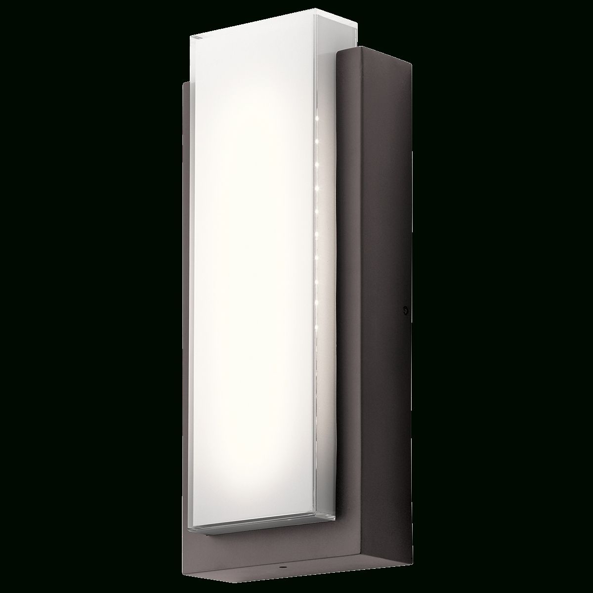 Dahlia 1 Light Led Outdoor Wall Light In Architectural Bronze (az Intended For Well Liked Black Contemporary Outdoor Wall Lighting (View 8 of 20)