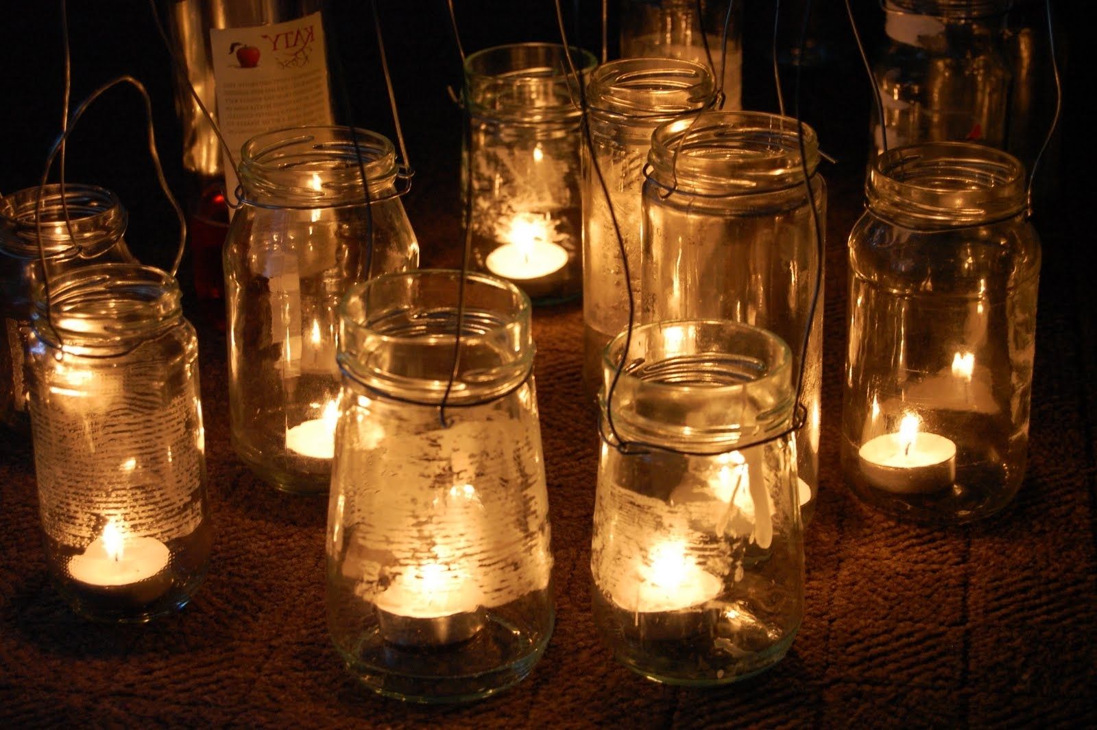 Famous Simple Diy Rustic Hanging Mason Jar Candle Holder Lanterns For Regarding Outdoor Hanging Mason Jar Lights (Photo 6 of 20)