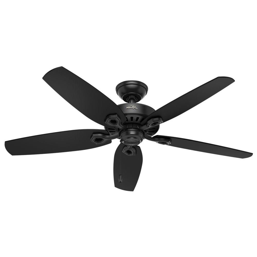Hunter Outdoor Ceiling Fans With Lights And Remote Intended For Preferred Hunter Builder Elite 52 In (View 16 of 20)