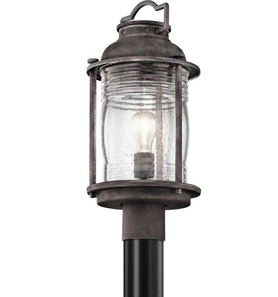 Kichler 49573wzc Ashland Bay Retro Weathered Zinc Outdoor Lamp Post Intended For Famous Contemporary Rustic Outdoor Lighting At Wayfair (View 14 of 20)