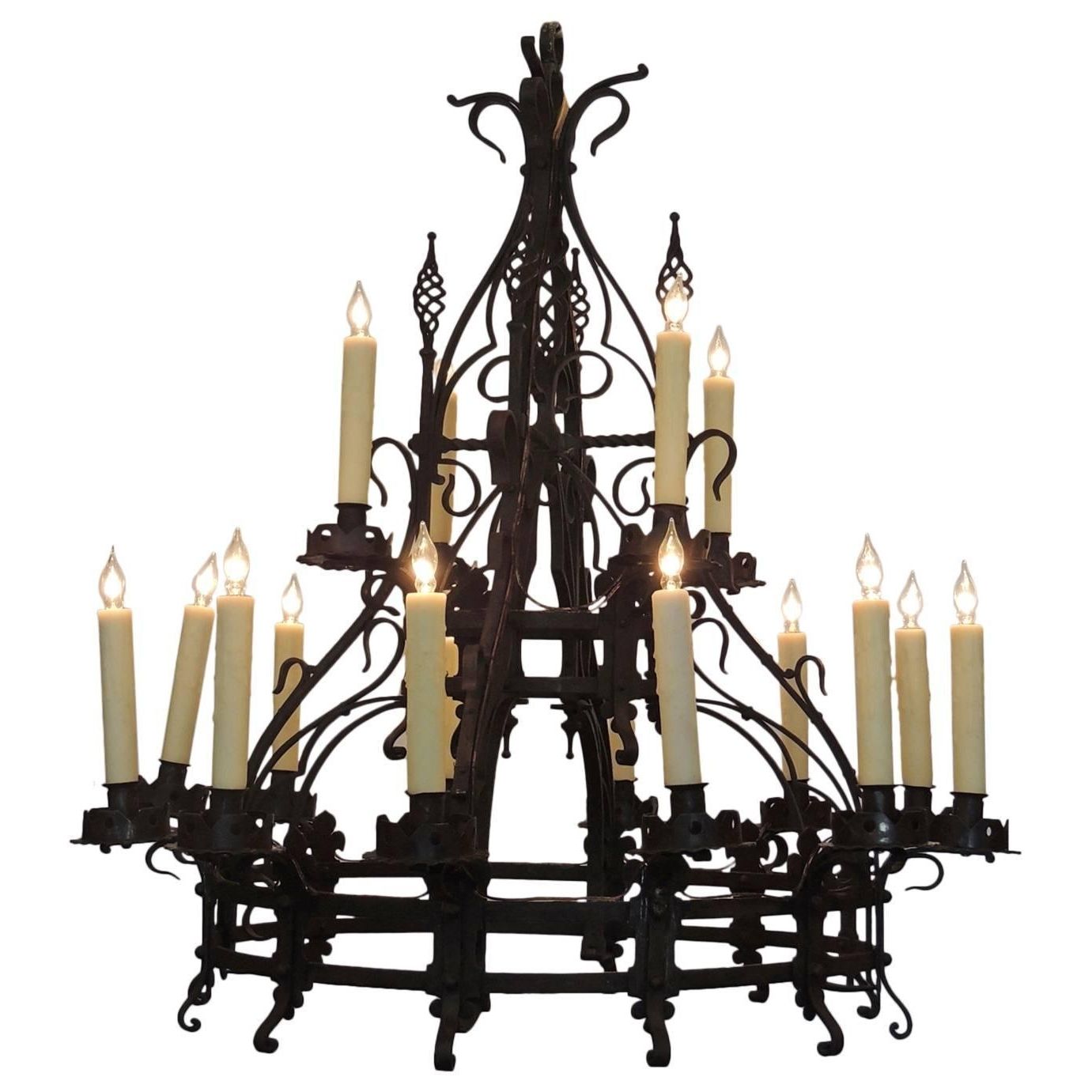Lighting: Glamour Gothic Chandelier With Unique And Antique Design Throughout Recent Mexican Outdoor Hanging Lights (View 14 of 20)