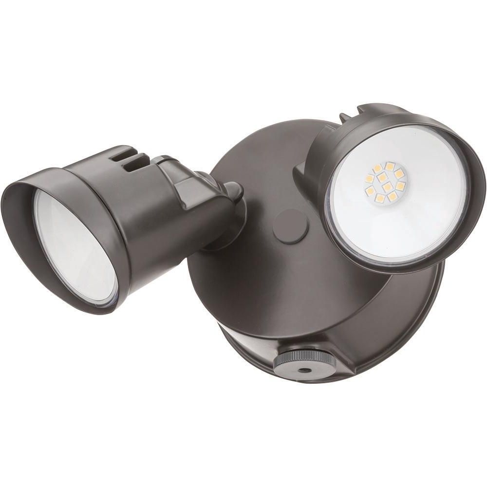 Featured Photo of 2024 Popular Lithonia Lighting Wall-mount Outdoor Bronze Led Floodlight with Photocell