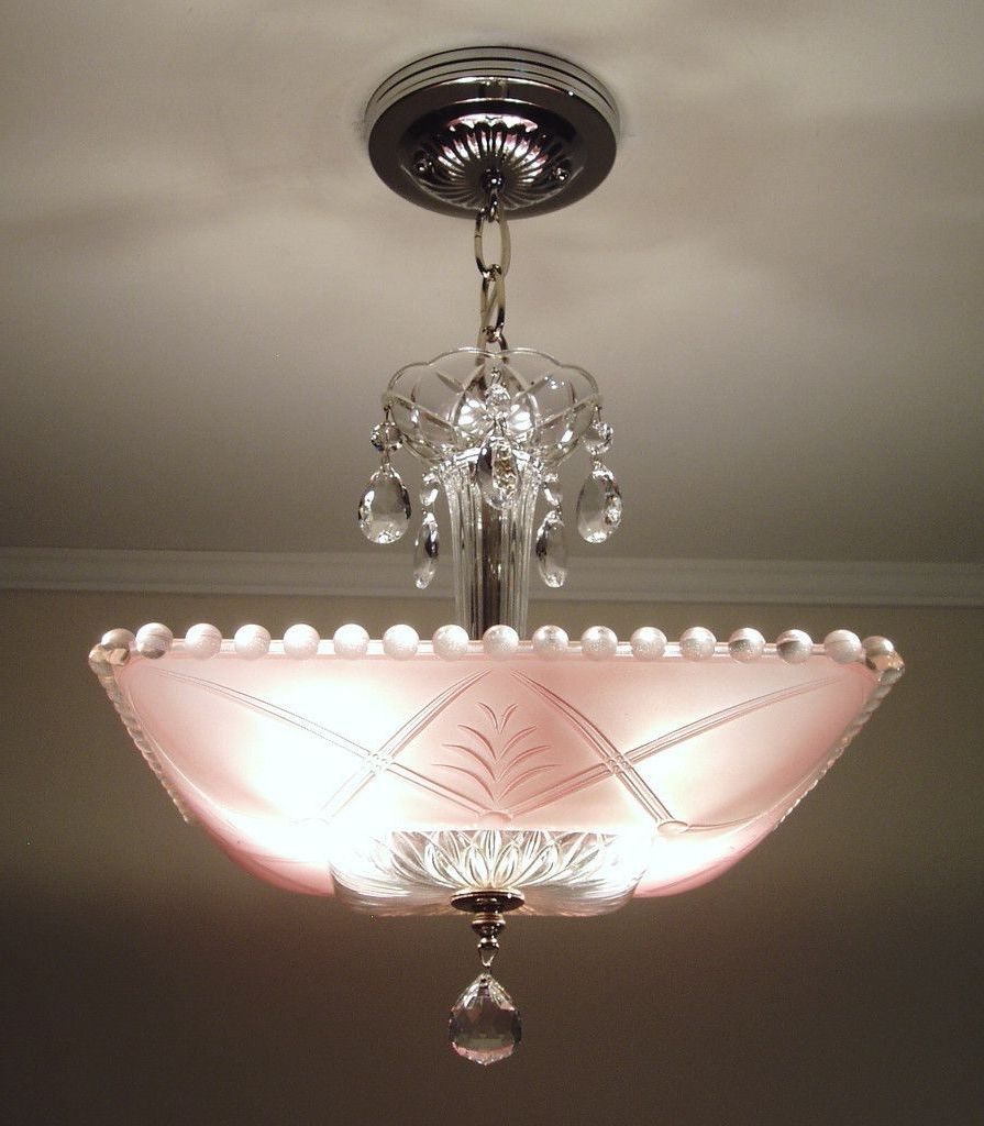 Most Current Lighting : 1930s Ceiling Lights Porcelain Outdoor Kitchen Art Deco In Outdoor Ceiling Lights At Ebay (View 3 of 20)