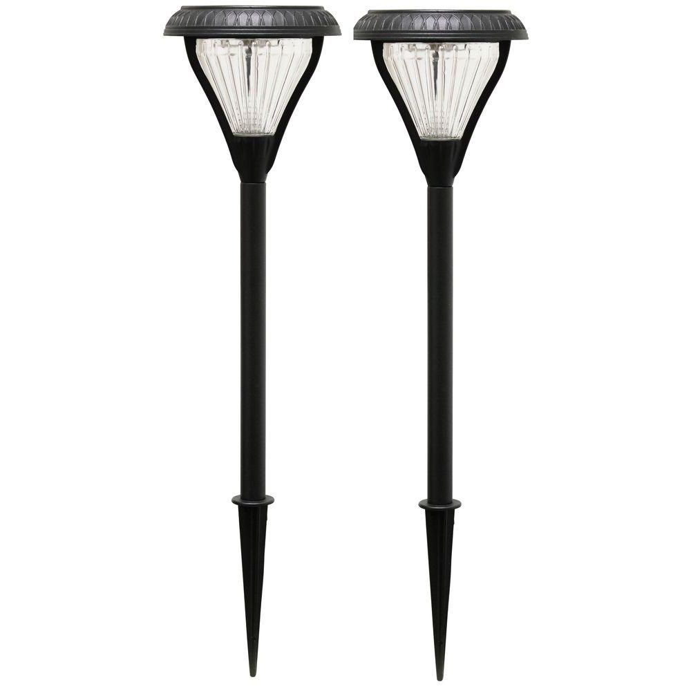 Most Recent Gama Sonic Premier Solar Powered Black Led Garden Stake Light (2 In Contemporary Outdoor Solar Lights At Wayfair (View 19 of 20)
