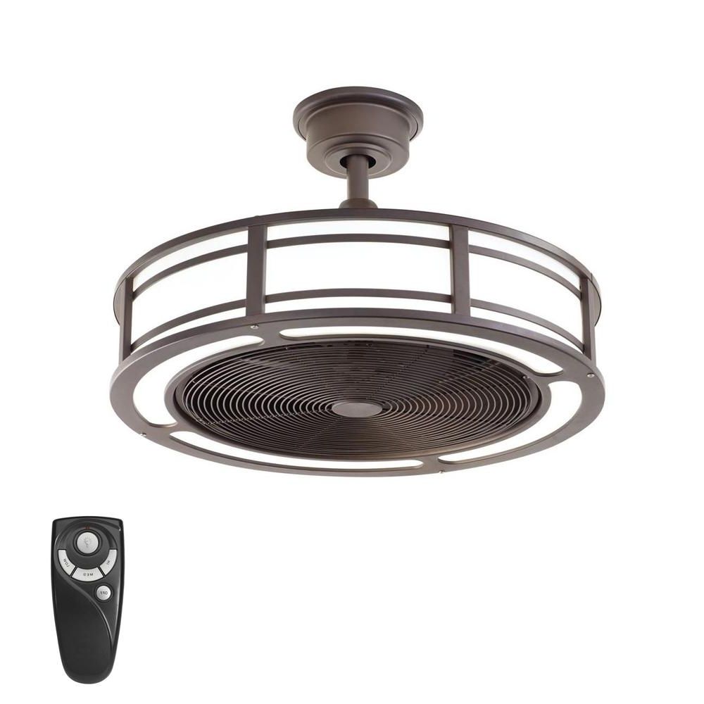 Most Recent Outdoor Ceiling Fans With Led Lights Regarding Home Decorators Collection Brette 23 In (View 11 of 20)