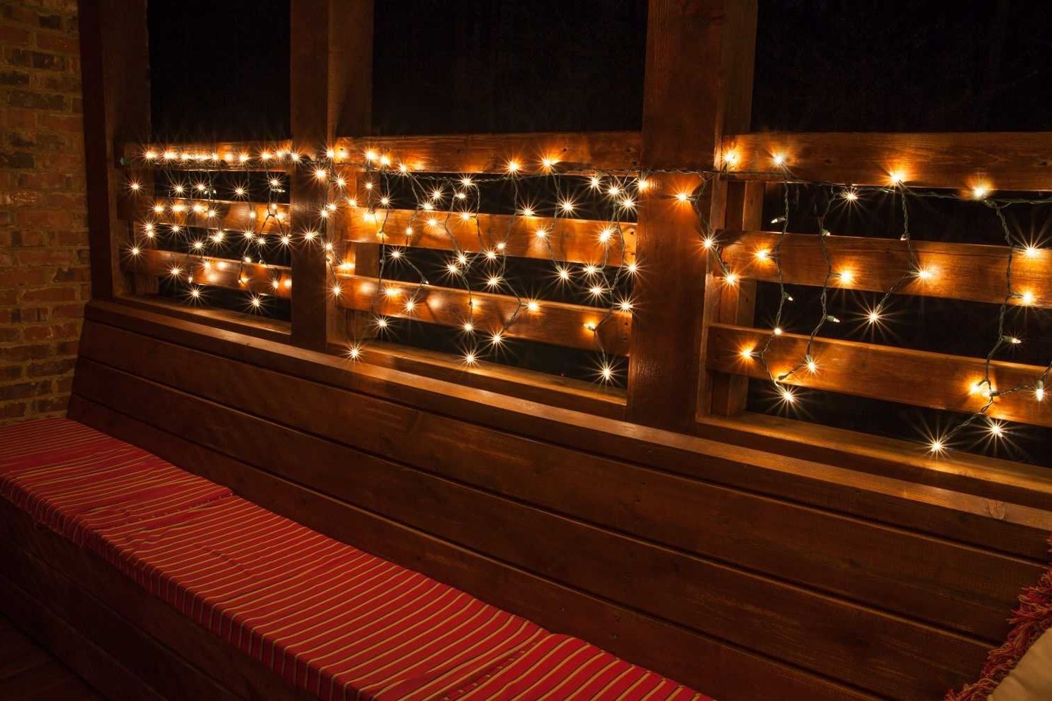 Most Recent Outdoor Hanging Deck Lights Intended For Awesome Outdoor Deck String Lighting Inspirations With Ideas (View 1 of 20)