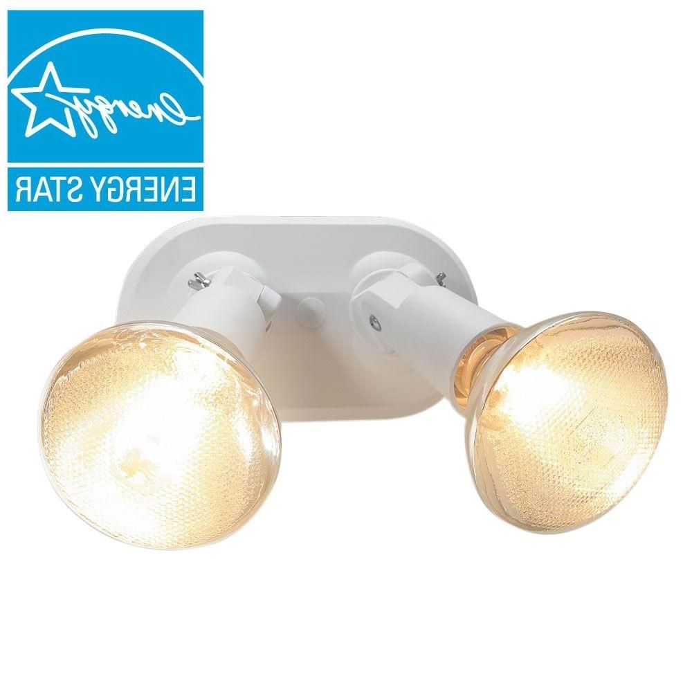 Most Recently Released Newport Coastal Del Mar 2 Lamp White Outdoor Flood Light 7871 01w Regarding Outdoor Ceiling Flood Lights (View 14 of 20)