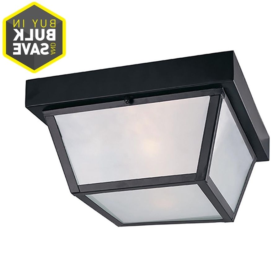Most Recently Released Outdoor Ceiling Flush Lights Throughout Shop Outdoor Flush Mount Lights At Lowes (View 18 of 20)