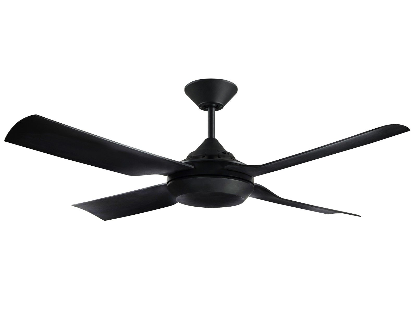 Outdoor Ceiling Fan Beacon Lighting With Well Known 122cm Fan Only In Black (View 11 of 20)
