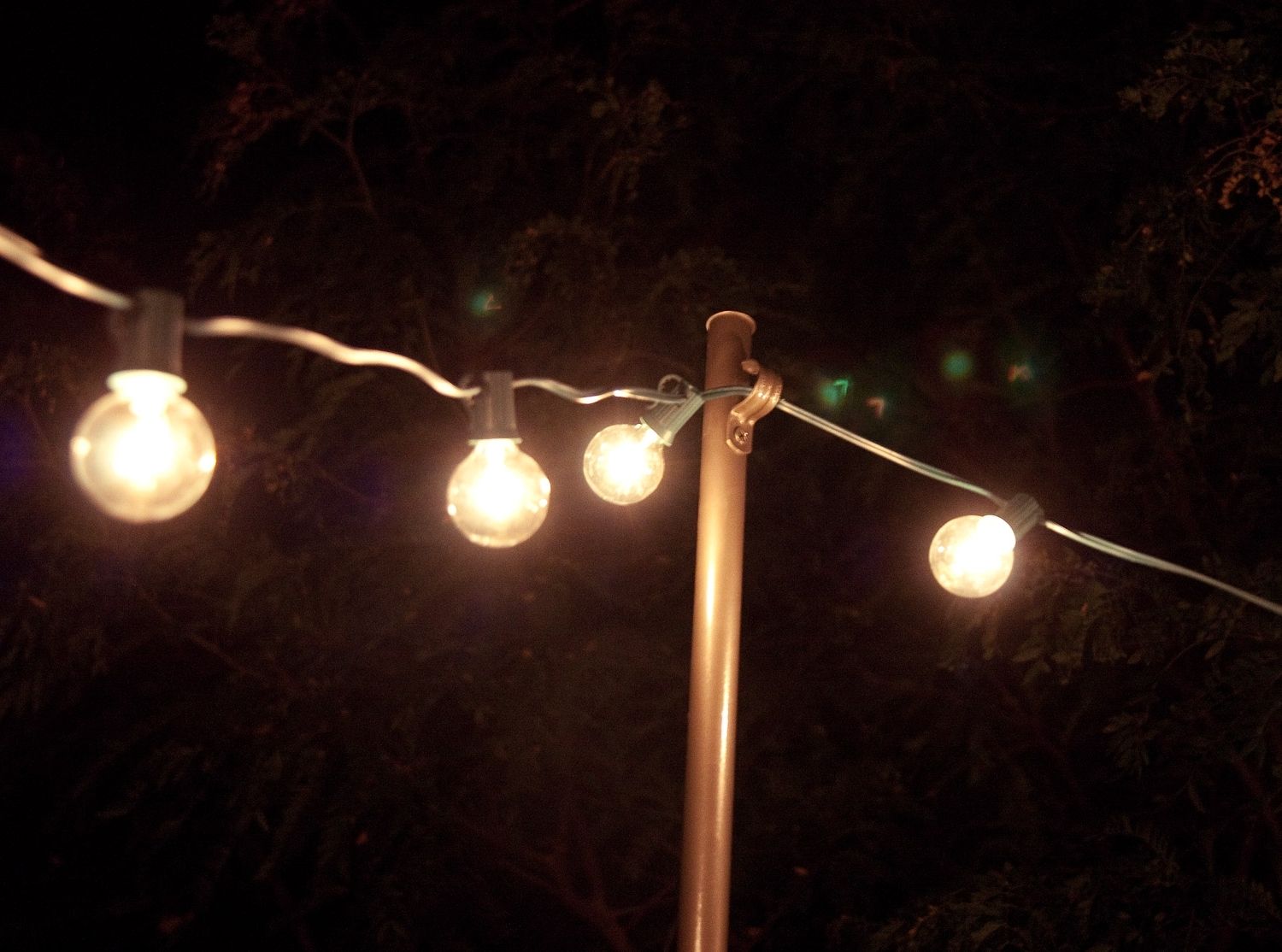 Outdoor Hanging Lights Bulbs Intended For Most Recently Released Bright July: {diy}: Outdoor String Lights (View 1 of 20)