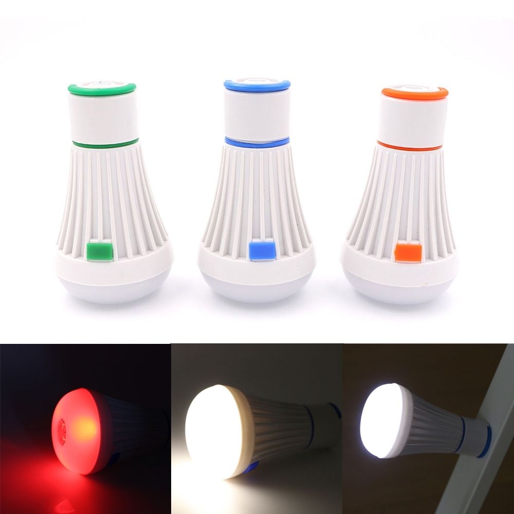 Outdoor Hanging Plastic Lanterns In Most Recently Released Portable 6led Camping Tent Light Bulb 4 Modes Fishing Lantern Lamp (View 15 of 20)