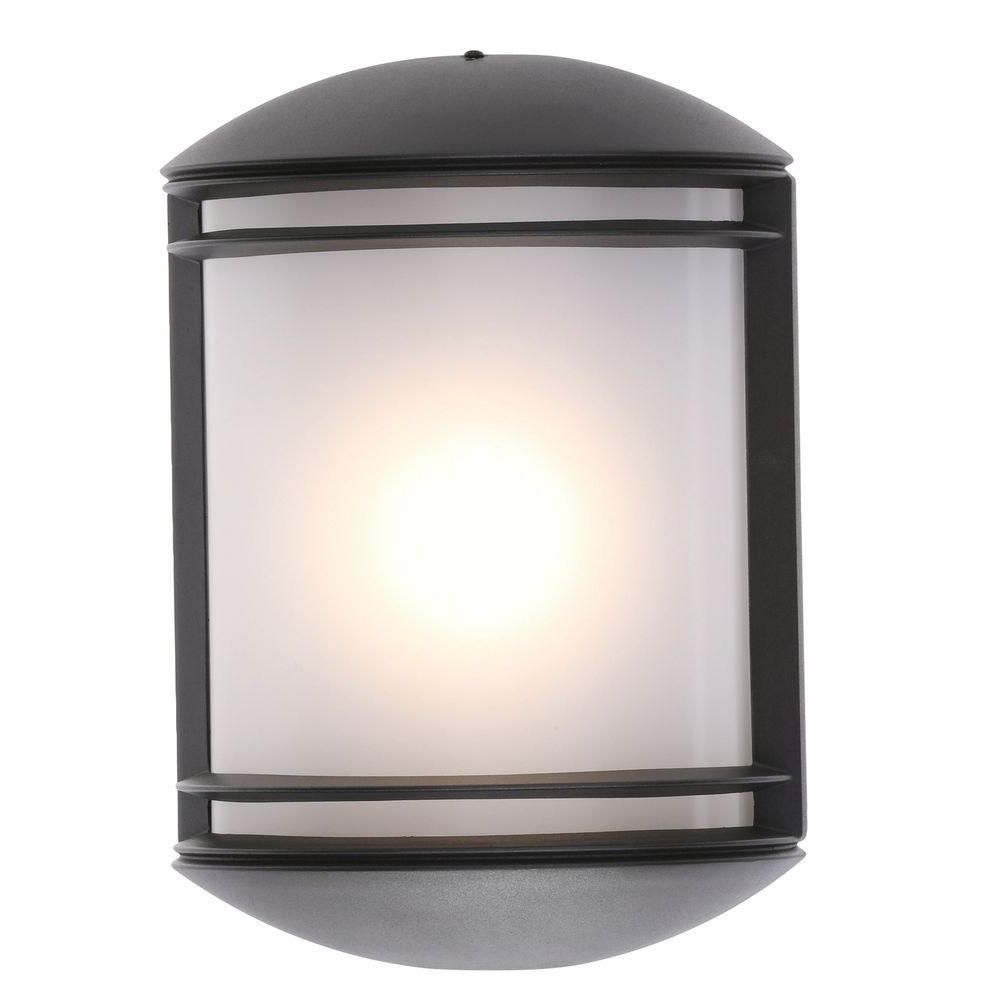 Outdoor Wall Mounted Lighting Inside Recent Lithonia Lighting Bronze Outdoor Integrated Led Wall Mount Sconce (View 18 of 20)