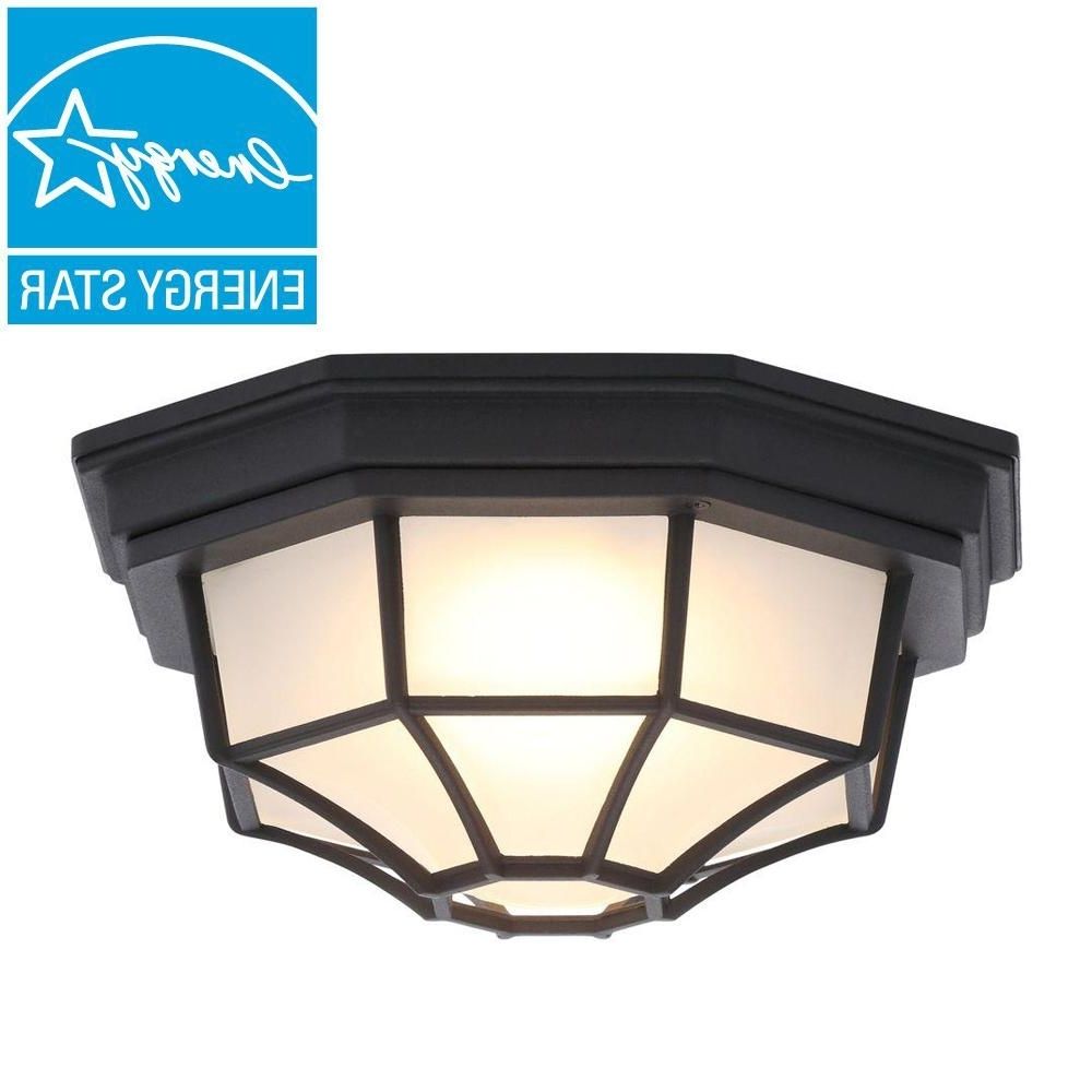 Plastic Outdoor Ceiling Lights With Most Popular Outdoor Ceiling Lighting – Outdoor Lighting – The Home Depot (View 4 of 20)