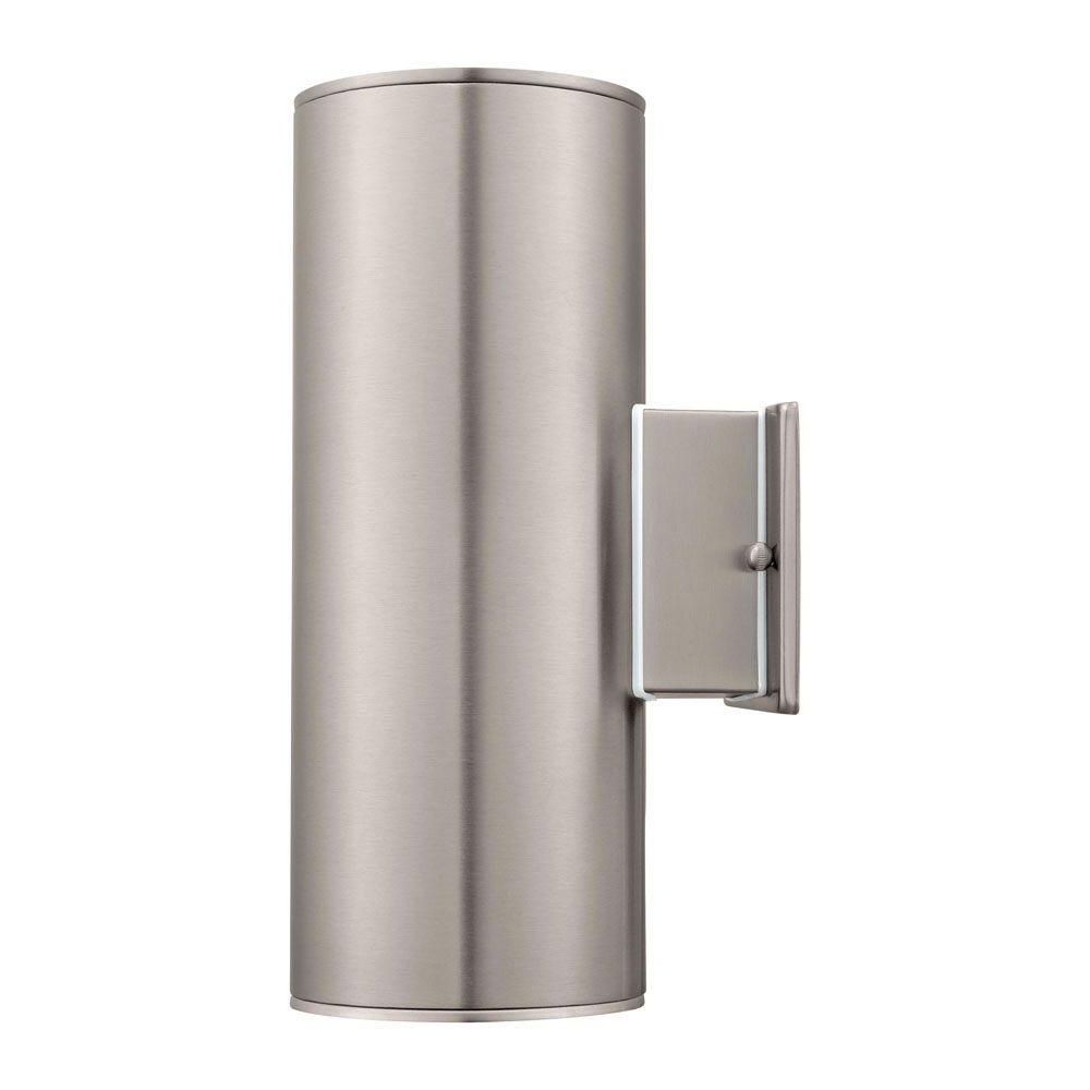 Stainless Steel Outdoor Ceiling Lights In Preferred Ascoli 2 Light Stainless Steel Outdoor Wall Mount Sconce 90121a (Photo 14 of 20)