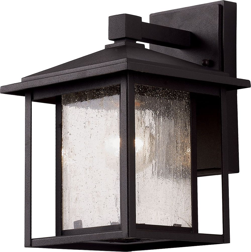 Trans Globe 40360 Square Seeded Exterior Wall Light Fixture – Tra 40360 Intended For Well Known Outdoor Wall Lantern By Transglobe Lighting (Photo 10 of 20)