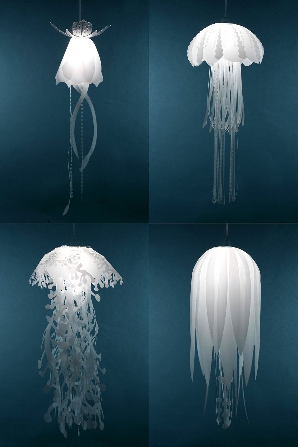 Unique Outdoor Hanging Lights For Most Up To Date View In Gallery Coolest Hanging And Pendant Lighting Jellyfish (View 2 of 20)