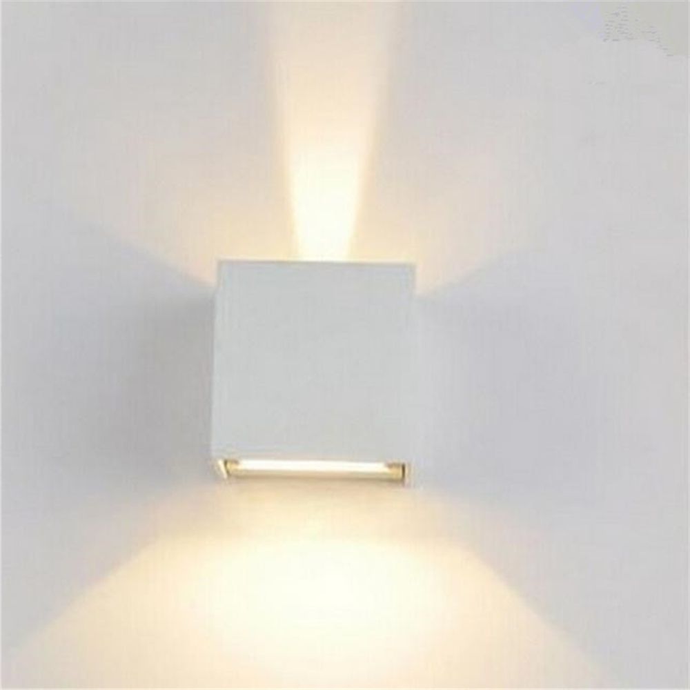 Wall Lamps 6w Led Up Down Lights Led Outdoor Cube Wall Sconce Pertaining To Current Outdoor Wall Sconce Up Down Lighting (View 8 of 20)