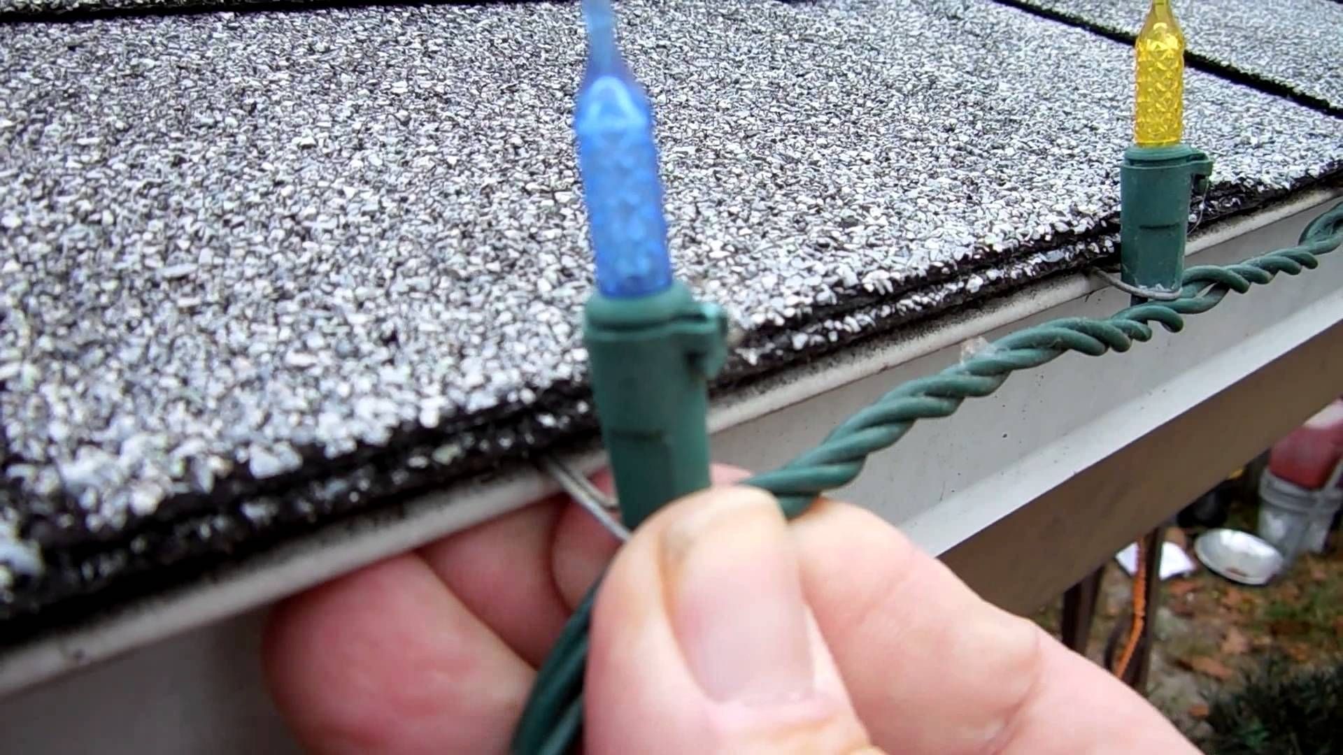 Well Known Outdoor Lights Hanging Clips Throughout Hanging Christmas Lights With Paper Clips – Youtube (View 4 of 20)