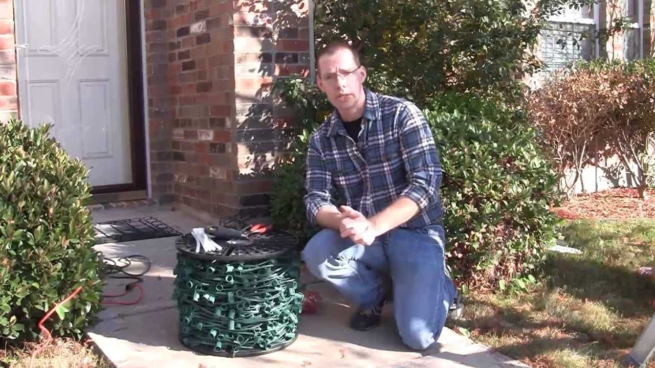 Well Liked Hanging Outdoor Lights On Brick With Regard To Using Hot Glue To Attach Christmas Lights To Brick & Stucco – Youtube (View 16 of 20)