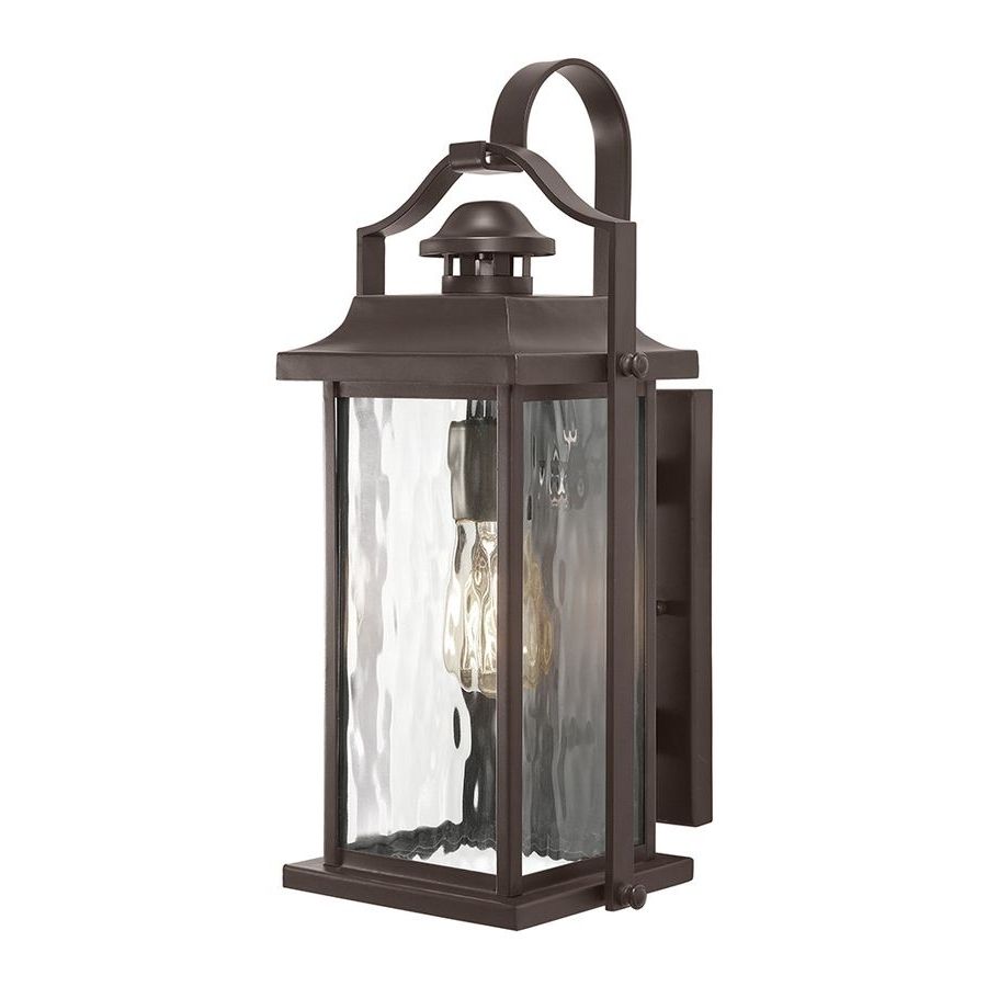 Widely Used Shop Kichler Lighting Linford 15 In H Olde Bronze Outdoor Wall Light With Outdoor Wall Led Kichler Lighting (View 1 of 20)