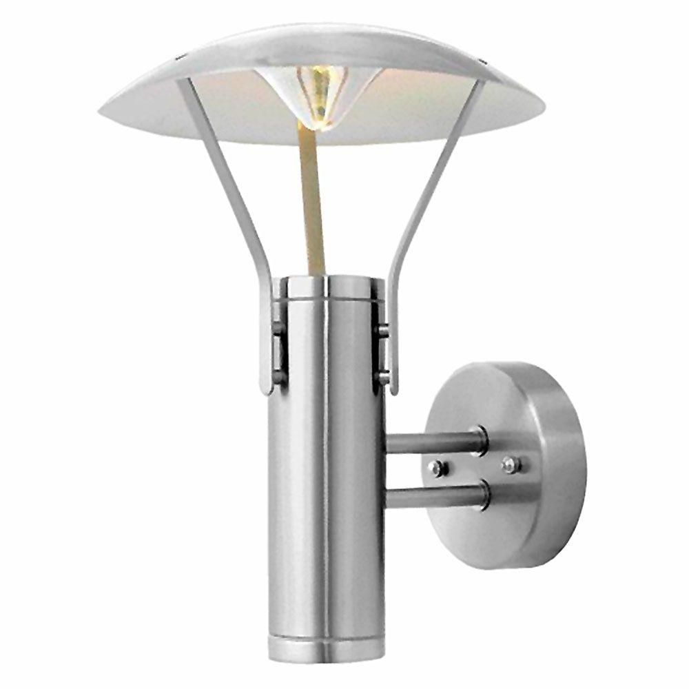 Widely Used Stainless Steel Outdoor Ceiling Lights In Eglo Roofus 2 Light Stainless Steel Outdoor Wall Mount Light Fixture (View 10 of 20)