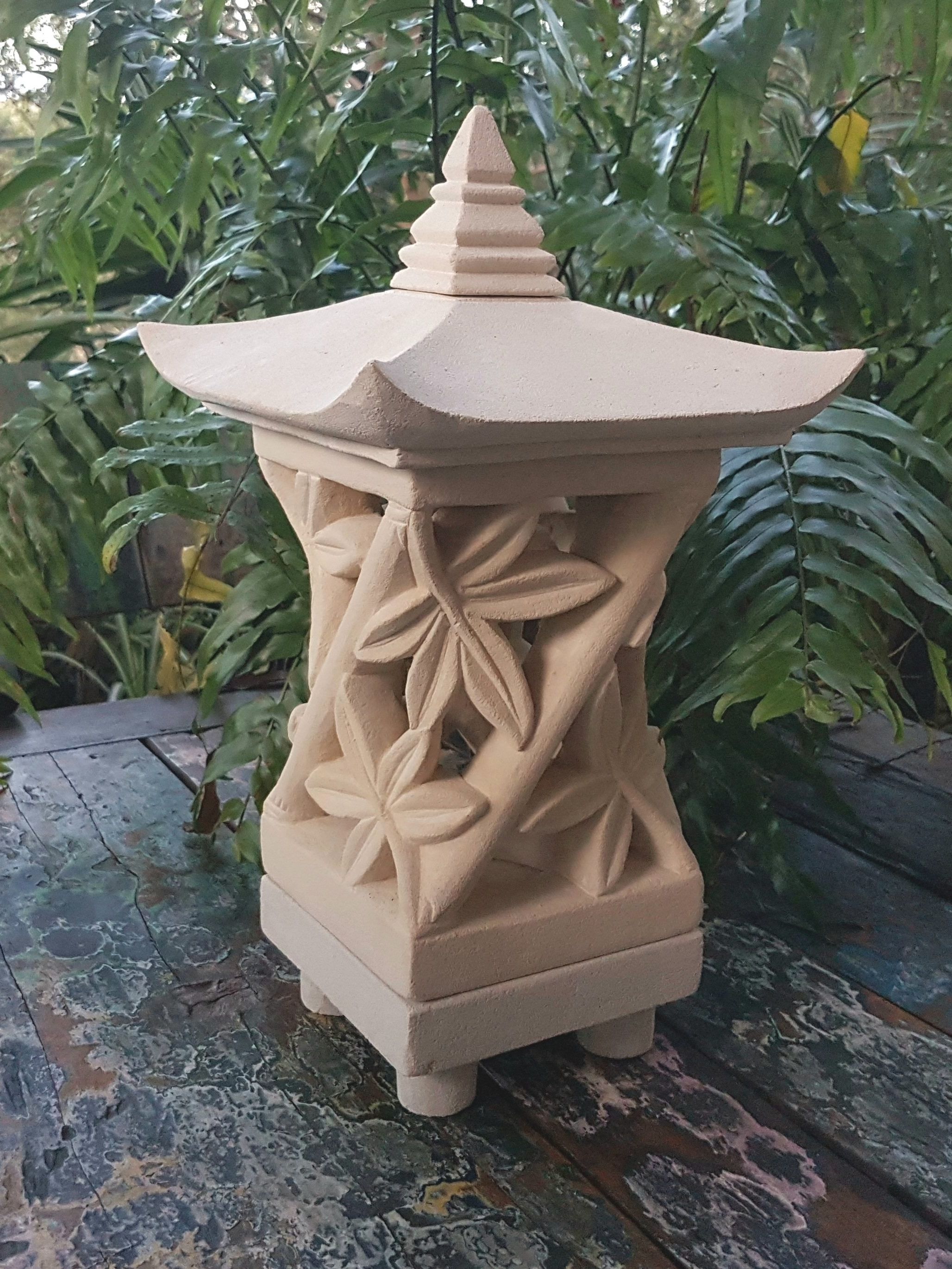 2018 Bali Limestone Lantern – Bamboo Lge • Casapandan Inside Outdoor Bamboo Lanterns (View 18 of 20)