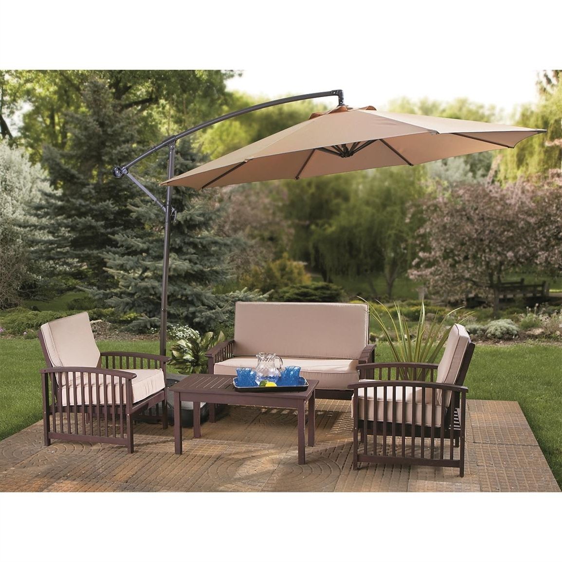 2018 Extended Patio Umbrellas With Regard To Castlecreek 10' Cantilever Patio Umbrella – 234178, Patio Umbrellas (View 1 of 20)