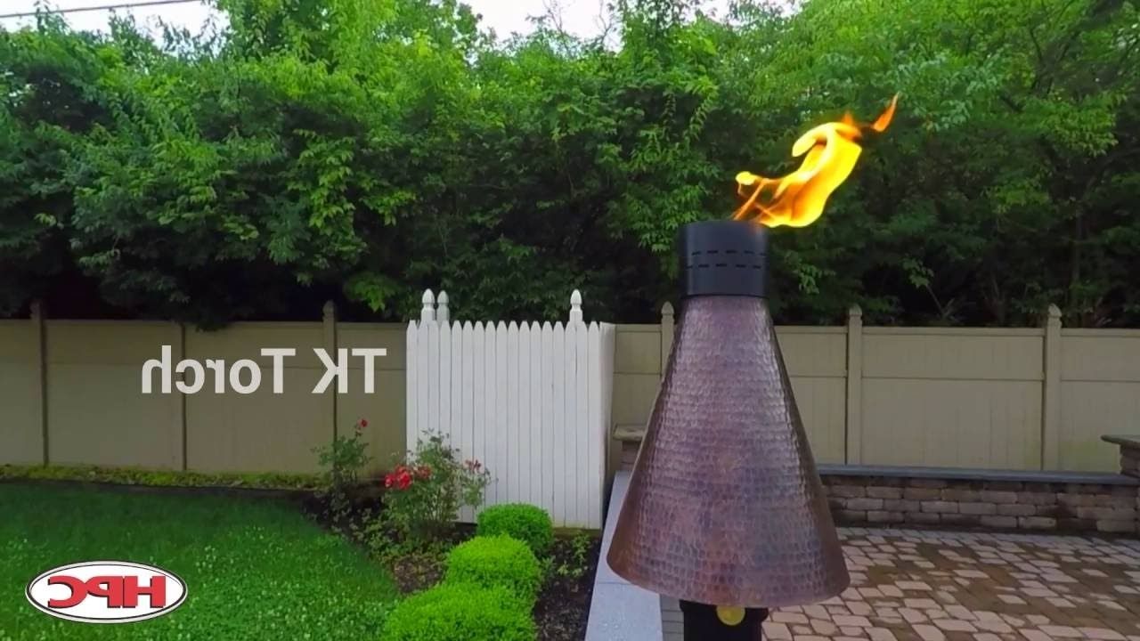 Best And Newest Outdoor Fire Feature – Gas Tiki Torch – Youtube With Outdoor Tiki Lanterns (View 11 of 20)