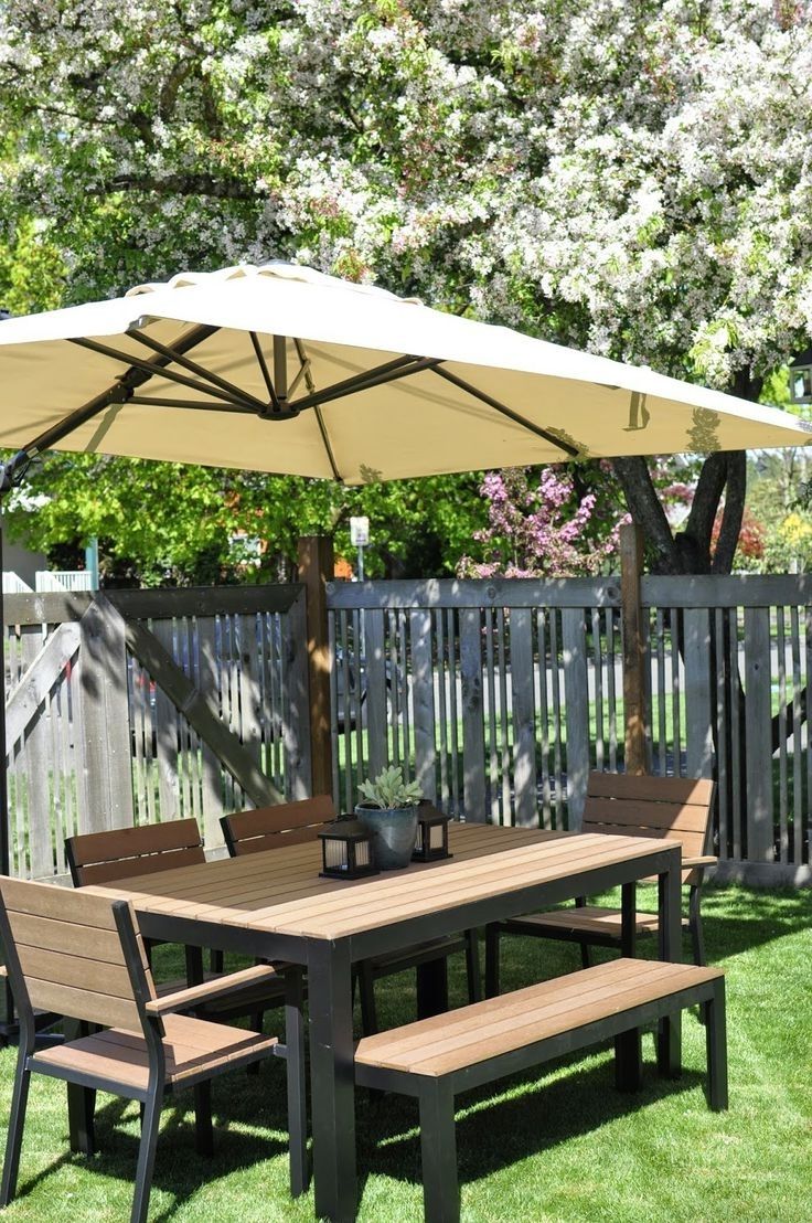 Eclipse Patio Umbrellas Within Popular Furniture: Outdoor Patio Umbrella Eclipse Offset Patio Umbrella (View 19 of 20)