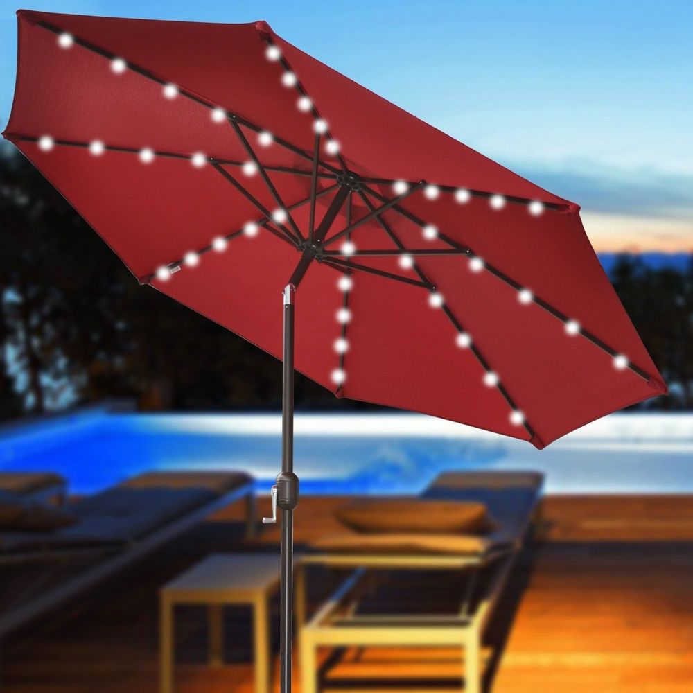 Led Patio Umbrellas Regarding Widely Used Led Patio Umbrella (View 11 of 20)