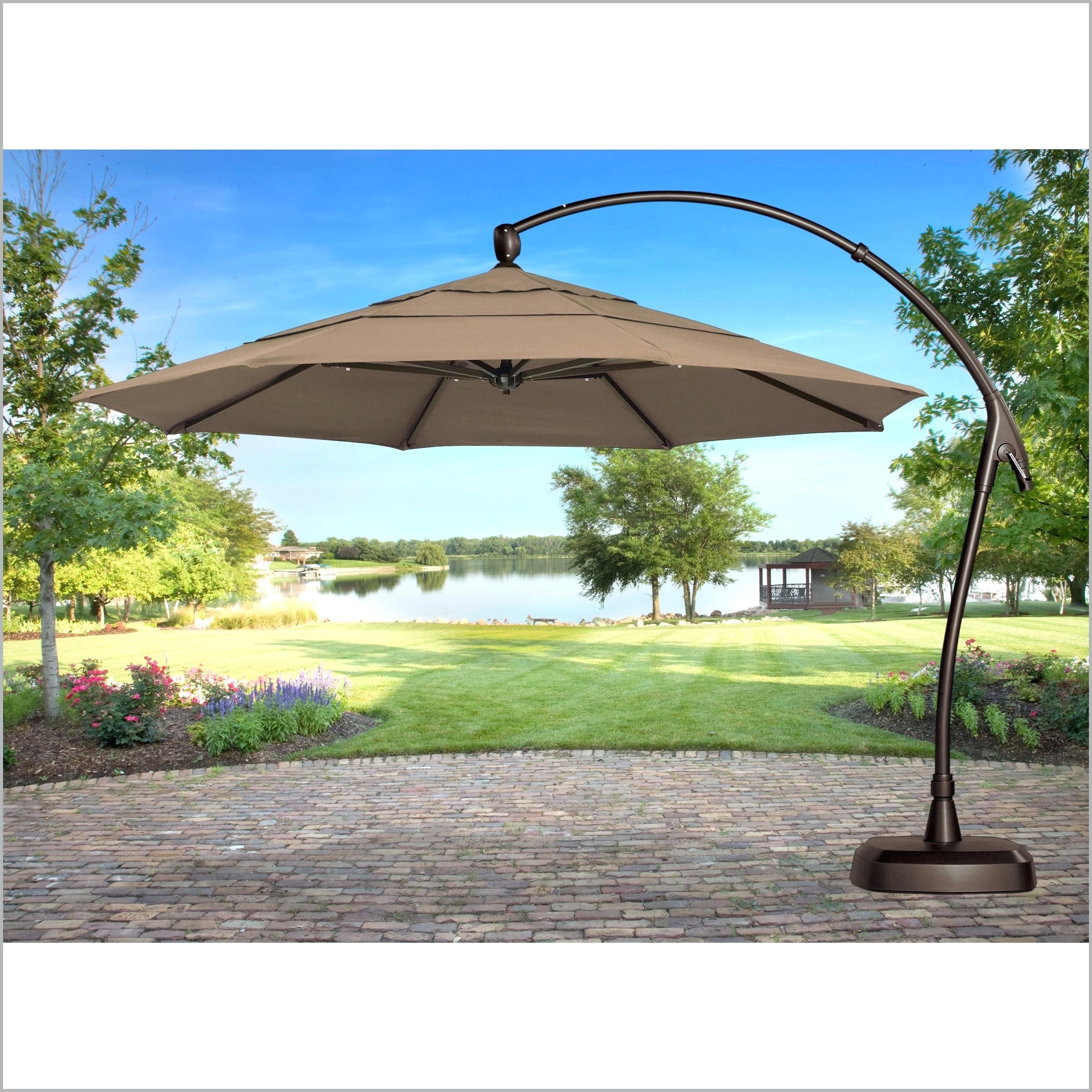Lowes Umbrella Base Patio Umbrellas With Lights Table Pics – Mrze Within Fashionable Lowes Cantilever Patio Umbrellas (View 16 of 20)