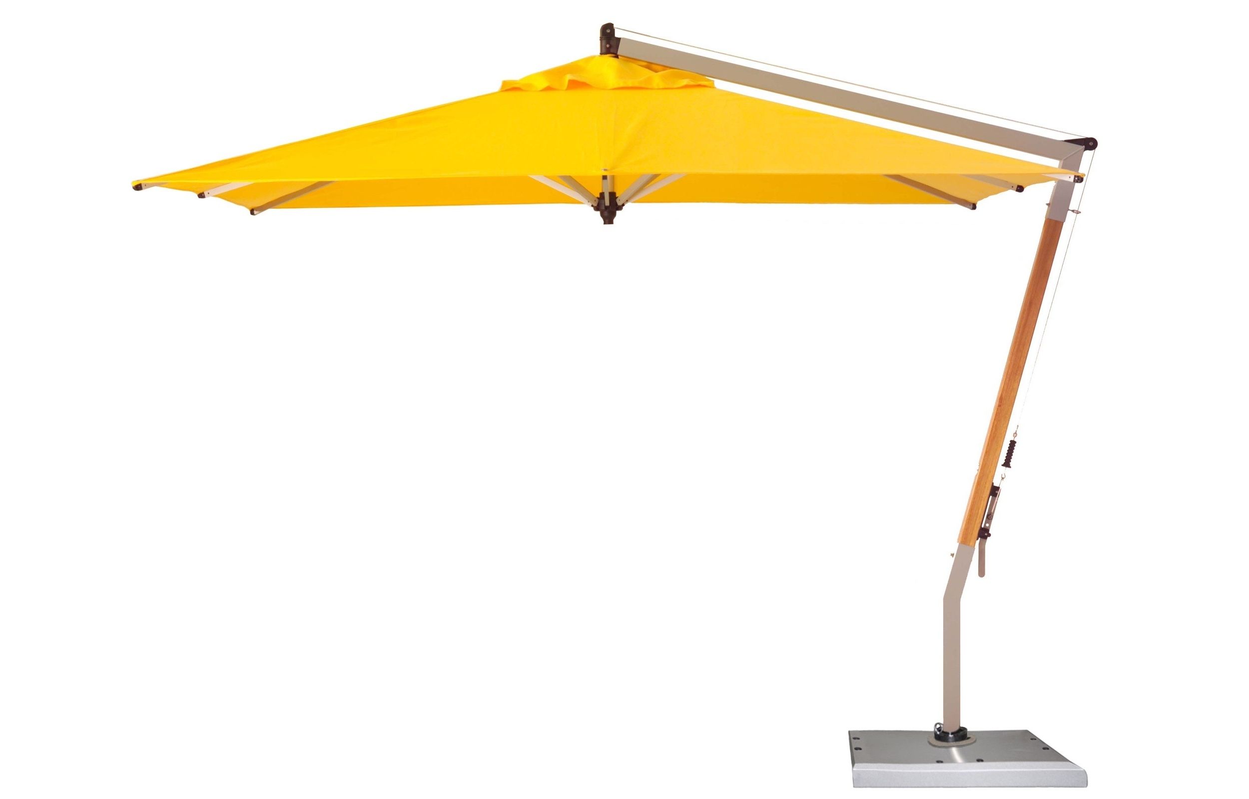 Most Popular Plush Cantilever Patio Umbrella Cantilever Patio Umbrella Ravenna To For Yellow Patio Umbrellas (View 5 of 20)