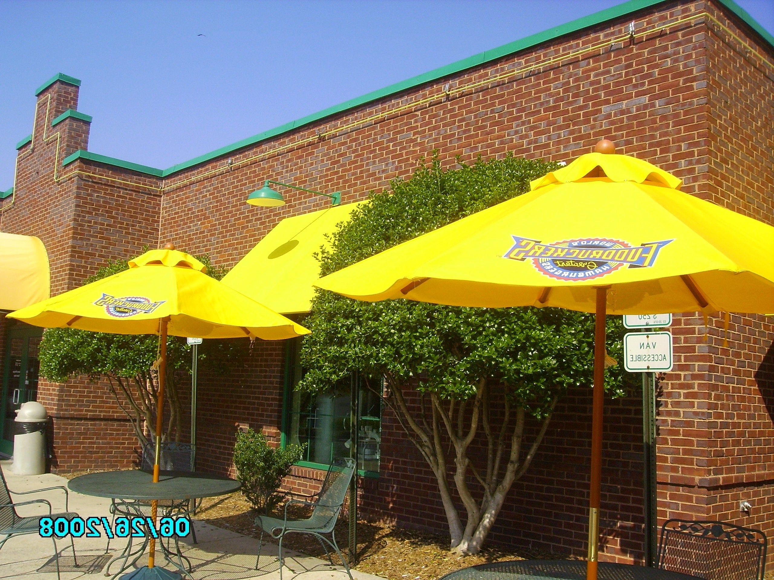 Most Recent Patio Umbrellas  Custom Made Commercial Grade Available With Regarding Commercial Patio Umbrellas Sunbrella (View 12 of 20)