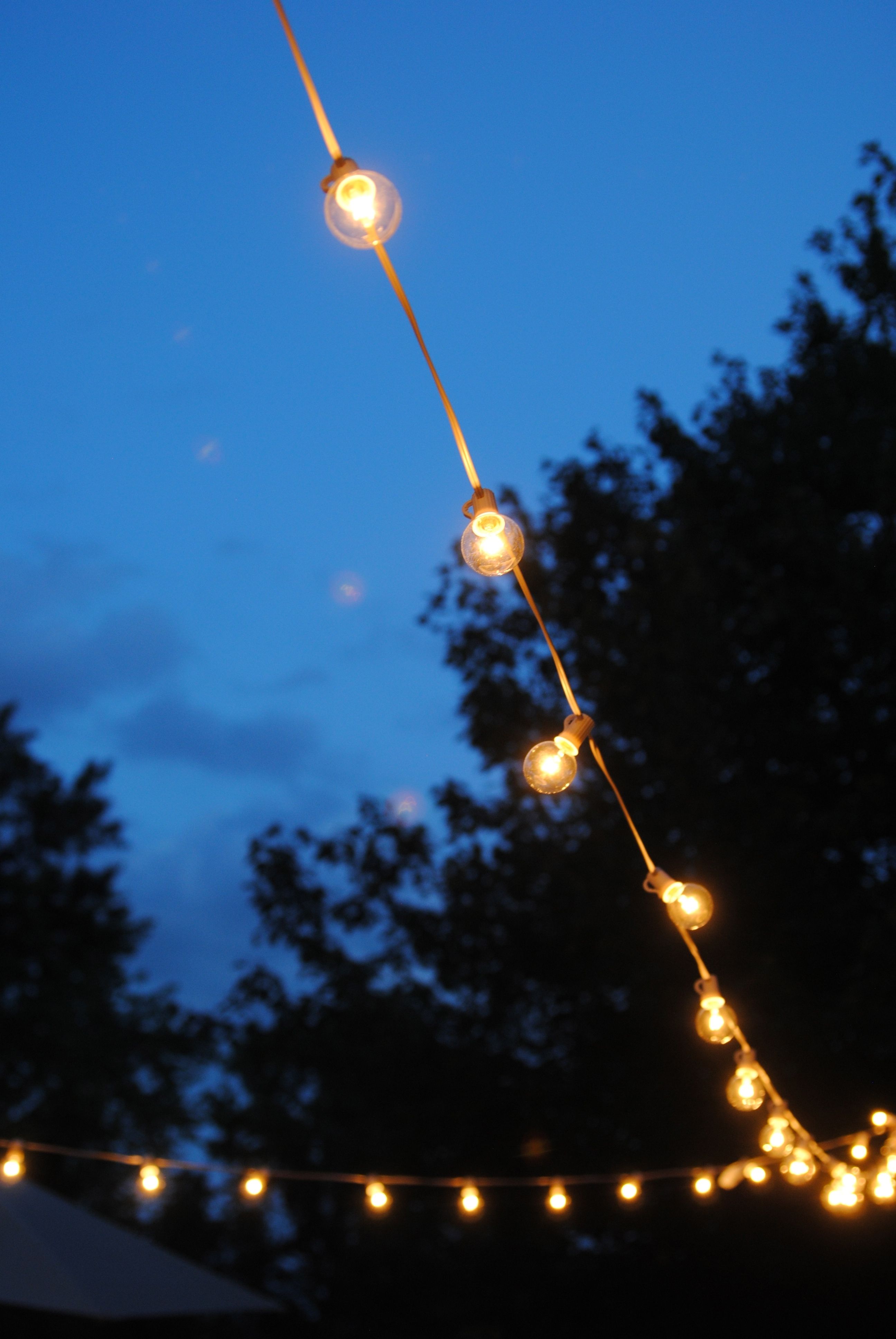 Outdoor Lanterns For Parties Within Well Liked How To Hang Outdoor String Lights (the Deck Diaries, Part  (View 17 of 20)