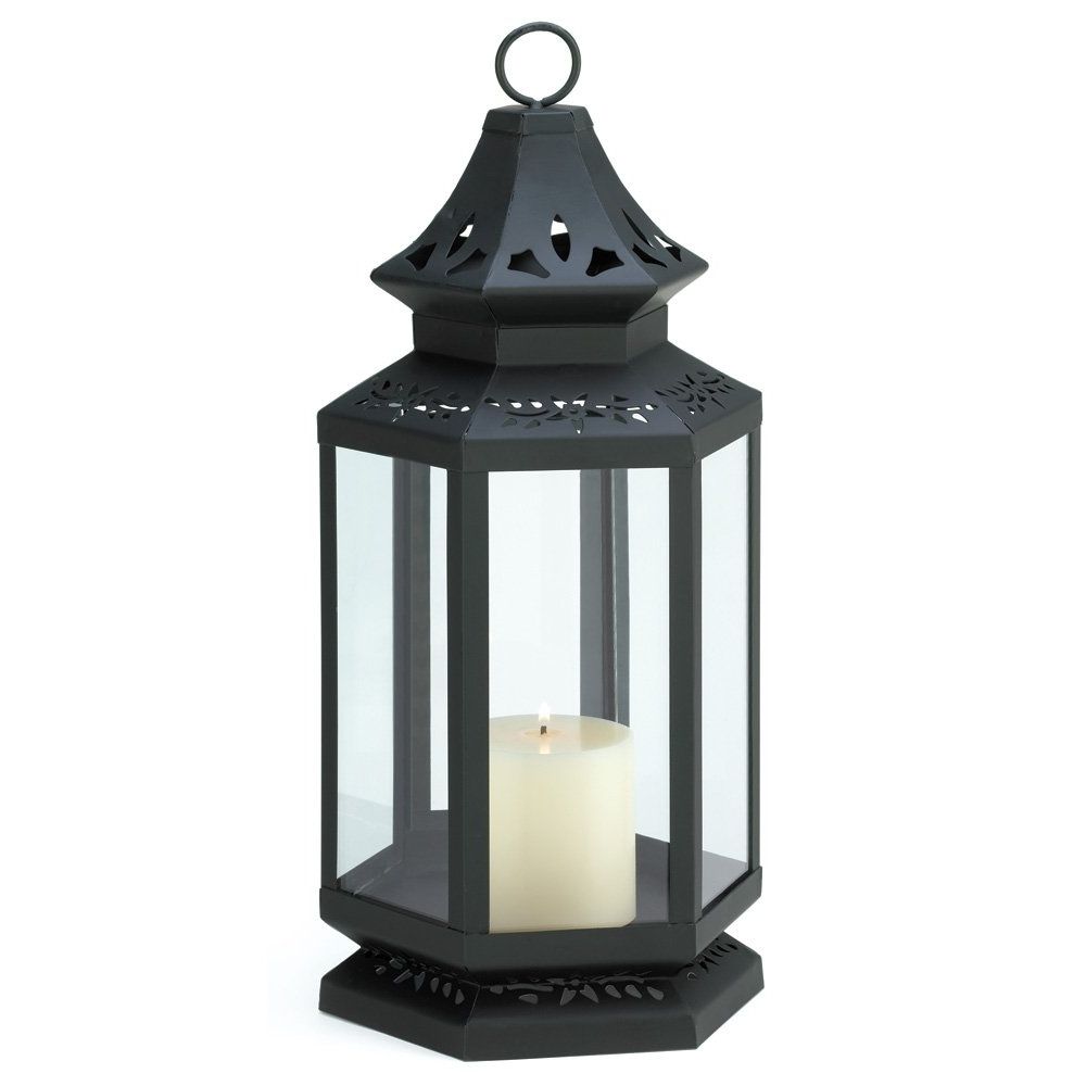 Outdoor Metal Lanterns For Candles Regarding Well Known Black Lantern Candle Holder, Stagecoach Large Candle Lanterns Metal (View 2 of 20)