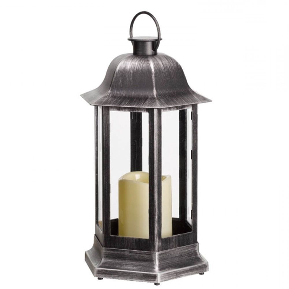 Silver Outdoor Lanterns Within Most Up To Date Nordic Candle Lanterns (View 8 of 20)