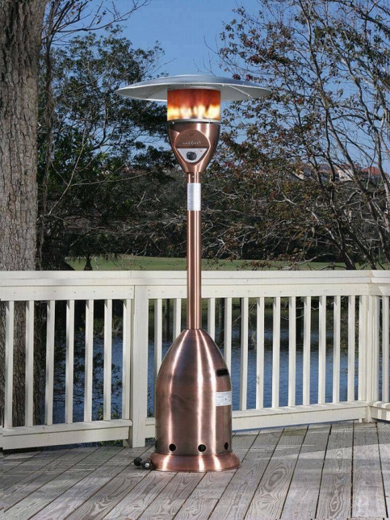 Well Known Outdoor Propane Lanterns Pertaining To Outdoor Propane Patio Heater – Copper Finish Deluxe –  (View 2 of 20)