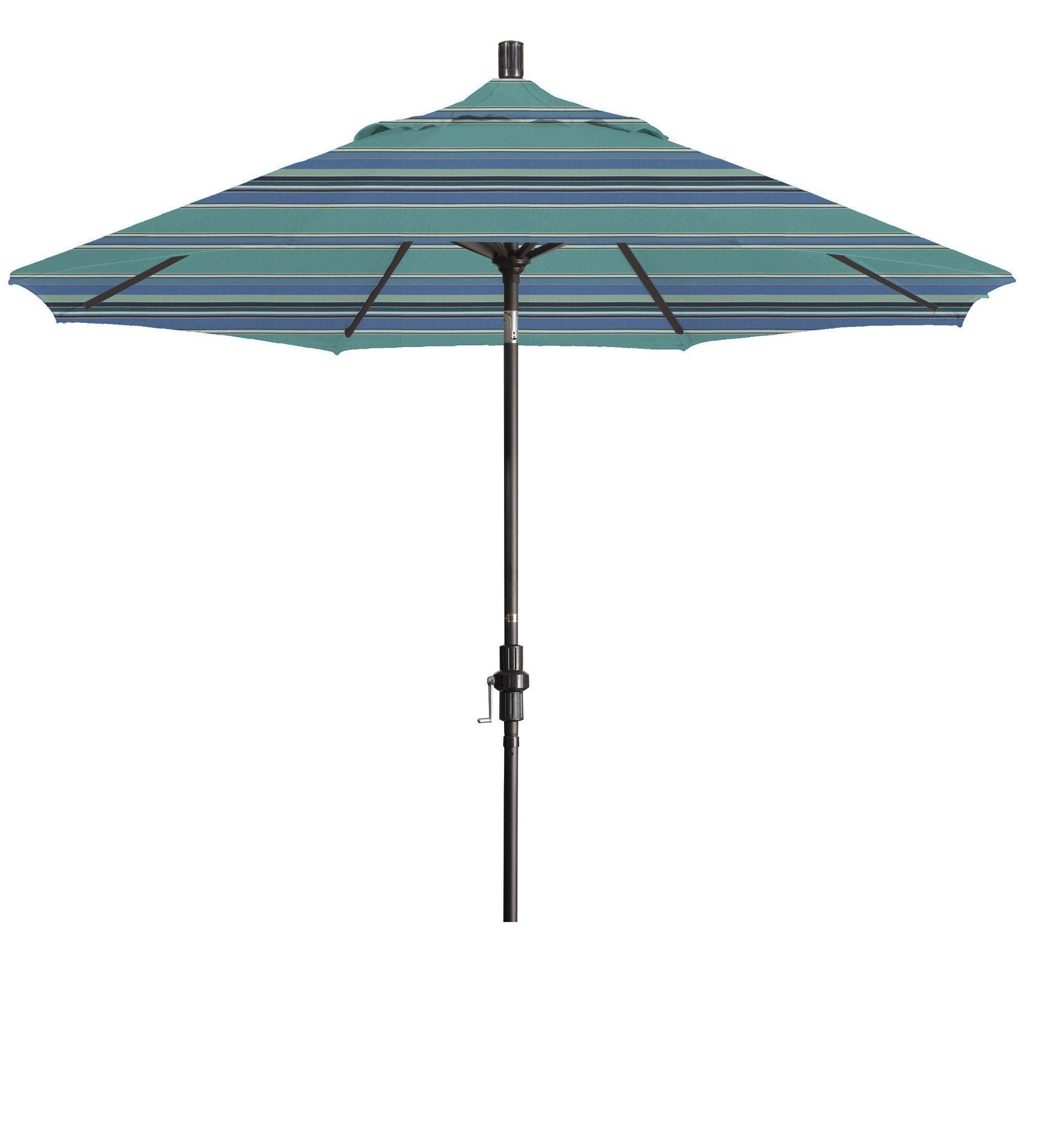 Well Liked Eclipse Patio Umbrellas Pertaining To Eclipse Collection 9' Aluminum Market Umbrella Collar Tilt – Bronze (View 4 of 20)