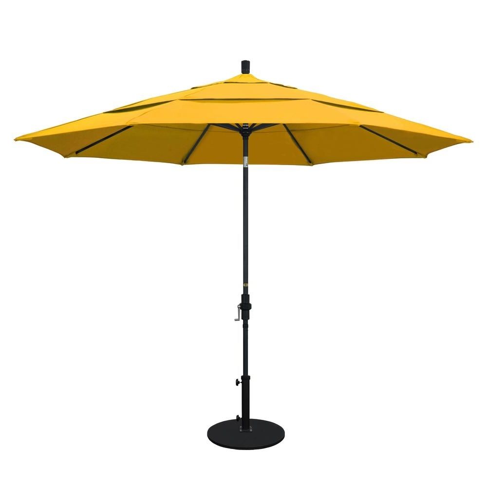 Yellow Patio Umbrellas Within Most Popular California Umbrella 11 Ft (View 14 of 20)