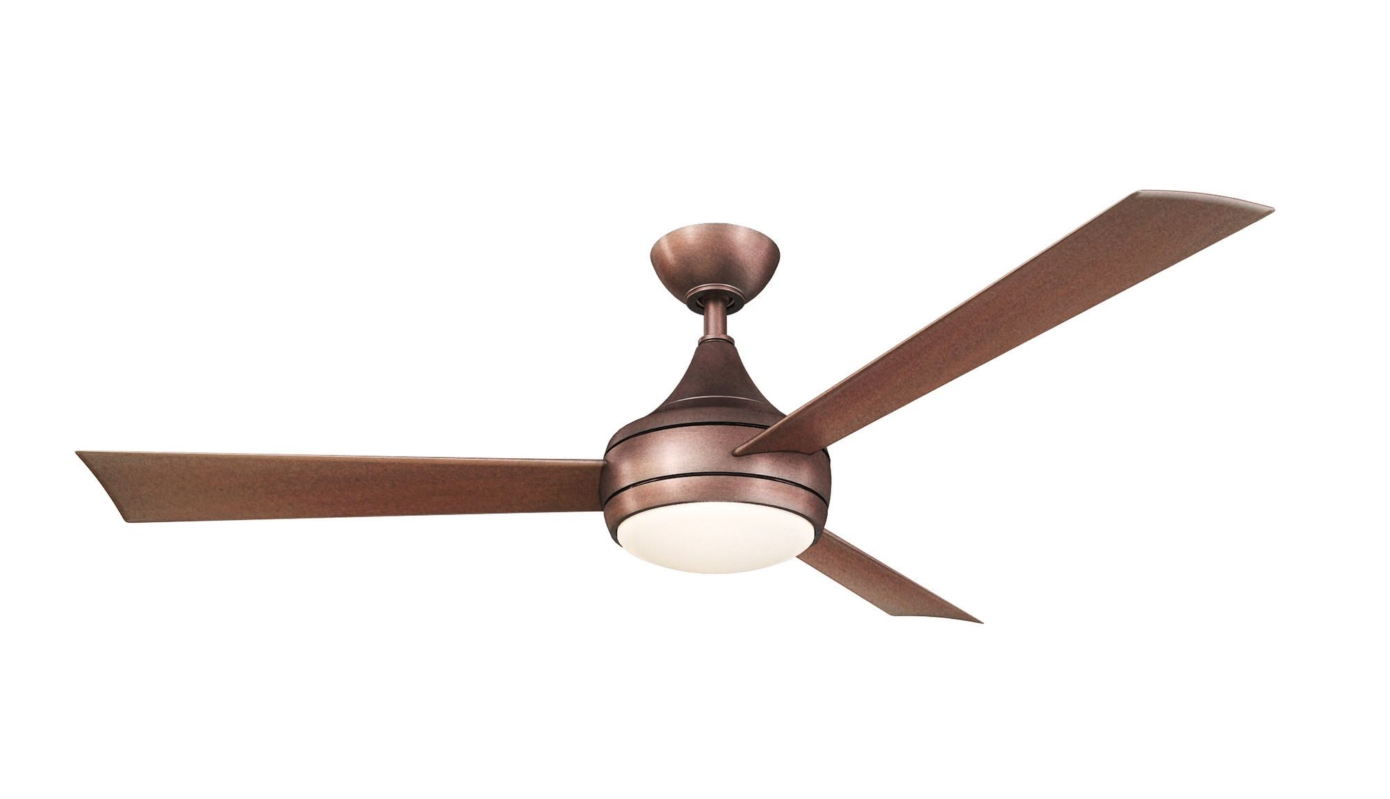 Brown Outdoor Ceiling Fan With Light Intended For 2018 Matthews Atlas Donaire Outdoor Wet Location Ceiling Fan With Led (View 6 of 20)