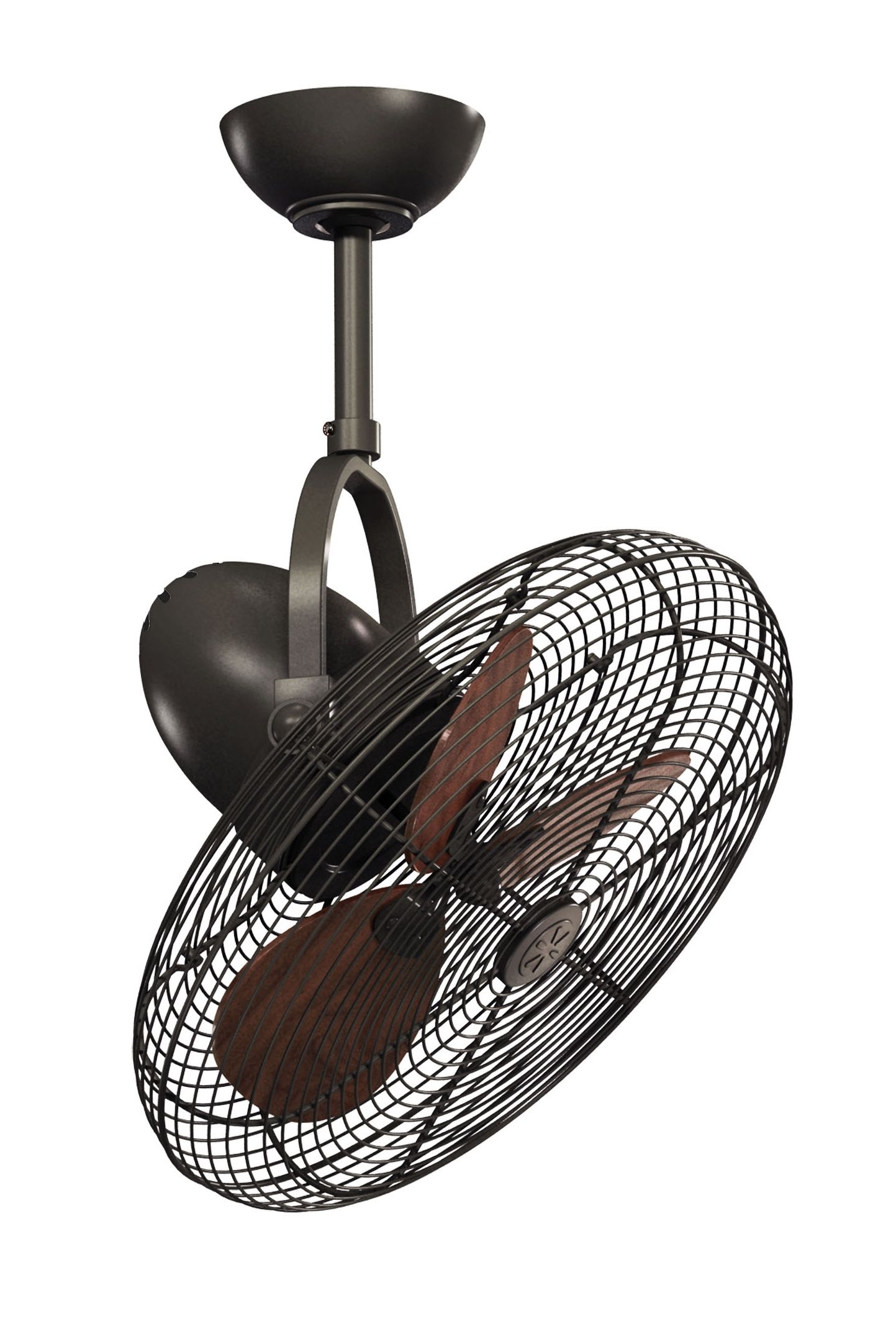 Cage Bronze Indoor / Outdoor Ceiling Fan Within Most Recent Rustic Outdoor Ceiling Fans (View 19 of 20)